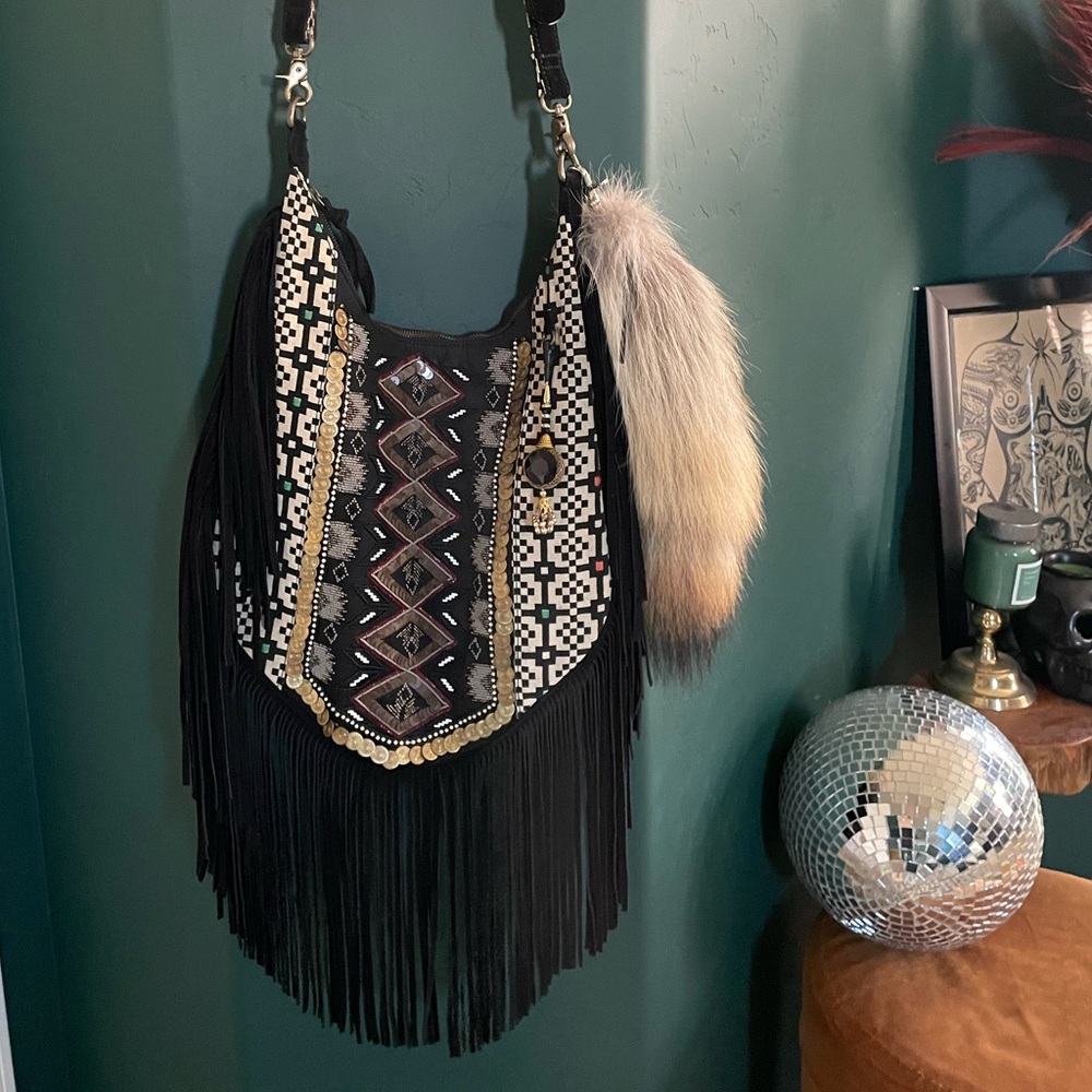 Ten79LA boho fringe crossbody bag